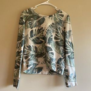 palm leave sweater